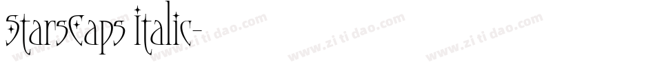StarsCaps Italic字体转换